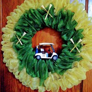 Homemade Golf Wreath